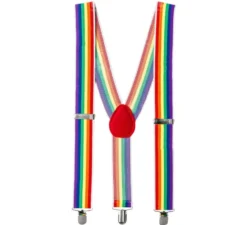 Bretelle arcobaleno per adulti