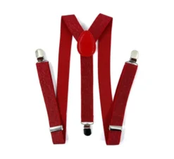 Bretelle rosso scuro brillante