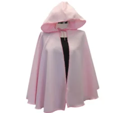 Breve cappotto medievale rosa per adulti