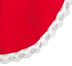 Burlesque can-can costume rosso per una donna