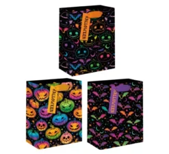 Busta regalo Halloween in modelli assortiti da 18x23x10 cm