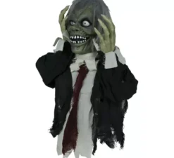Busto di zombie da 55 cm con suono, luce e movimento