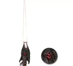 Cadavere di pipistrello di gomma con corda