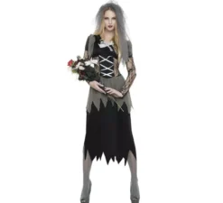 Cadavere in costume da sposa per donna