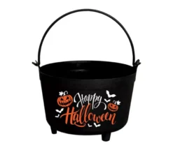 Calderone di zucca Happy Halloween 24x23x15 cm
