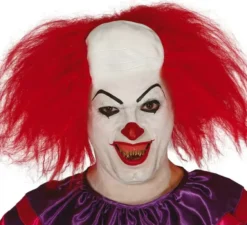 Calvo con capelli da clown malvagio