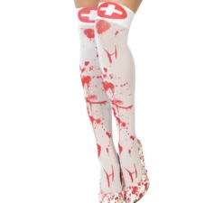 Calze infermiera con sangue