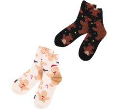 Calzini natalizi biscotto e renna taglia 28-35 in modelli assortiti per bambini