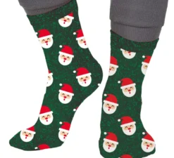 Calzini natalizi glitterati di Babbo Natale nelle taglie dalla 22 alla 41