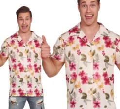 Camicia a fiori hawaiana per uomo
