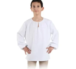 Camicia bianca medievale per bambini