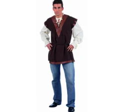 Camicia con gilet medievale di lusso per uomo