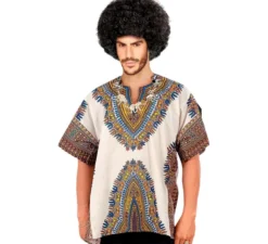 Camicia con stampa africana per adulti
