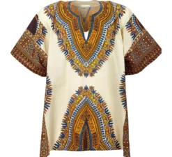 Camicia con stampa africana per adulti