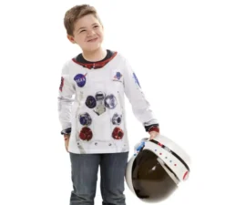 Camicia da uomo astronauta per bambini
