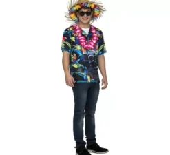 Camicia da uomo hawaiana per uomo
