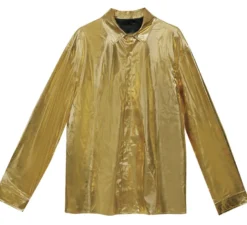 Camicia dorata lucida per adulti