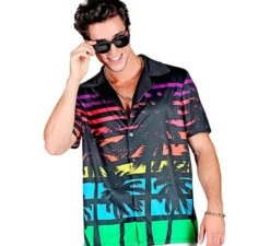 Camicia hawaiana a maniche corte anni '80 da uomo