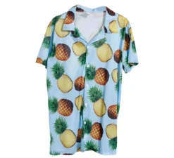 Camicia hawaiana con ananas per uomo