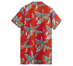 Camicia hawaiana con pappagalli per adulto