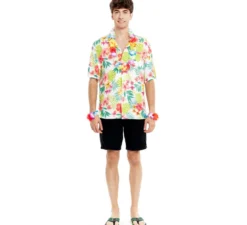 Camicia hawaiana floreale da uomo