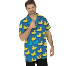 Camicia per adulti con papere di gomma blu