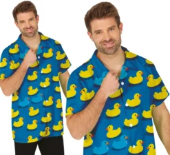 Camicia per adulti con papere di gomma blu