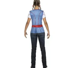 Camicia rossa e blu in costume bavarese per donna