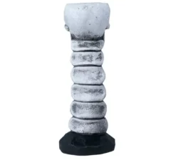 Candelabro con teschio di 17 cm