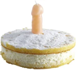 Candela di cera a forma di pene