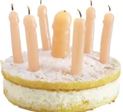 Candela di cera a forma di pene