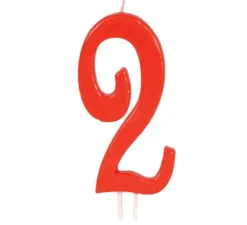 Candela rossa nº 2 di 12 cm