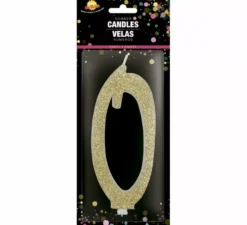 Candela smerigliata oro numero 0, 12,5 cm