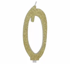 Candela smerigliata oro numero 0, 12,5 cm