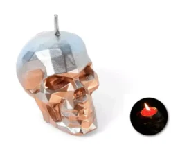 Candela teschio 3D 4,5x6,5x5 cm