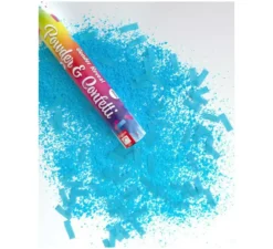 Cannone a polvere da sparo e coriandoli blu per genere rivelano 30 cm