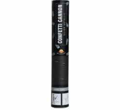 Cannone coriandoli argento metallizzato da 30 cm