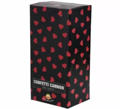 Cannone Kabuki Confetti di Carta Cuori Rossi 40 cm