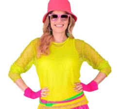 Canotta giallo neon da donna