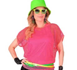 Canotta rosa neon da donna