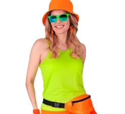 Canotta verde neon da donna