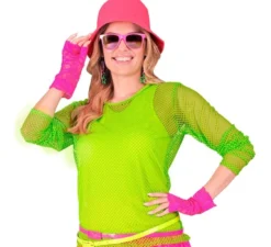 Canotta verde neon da donna