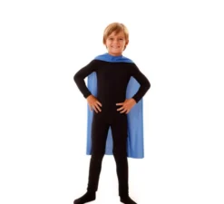 Capo da supereroe da bambino blu da 70 cm