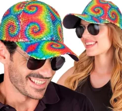 Cappellino anni '80 con paillettes