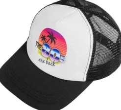 "Cappellino anni '80 ""Gli anni '80 sono tornati"" per adulti"