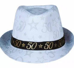 Cappellino bianco da gangster 50 anni