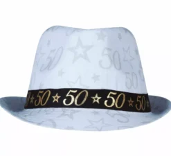 Cappellino bianco da gangster 50 anni
