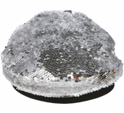 Cappellino con paillettes con visiera in vari colori