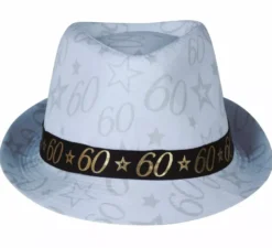 Cappellino Gangster Bianco 60 Anni