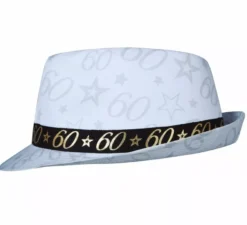 Cappellino Gangster Bianco 60 Anni